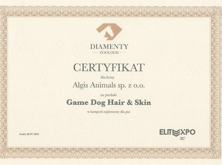 Game Dog Hair&Skin - suplement na sierść i skórę psa