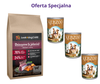 Karma Look4dog CARE Jeleń + KEBZOO jagnięcina 3x400g