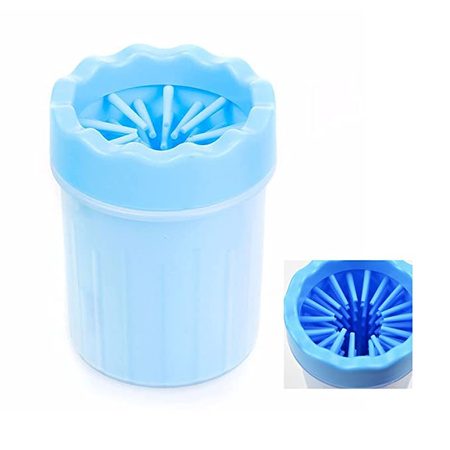 Czyścik do łap niezbędny gadżet w psim domu 11cm, niebieski